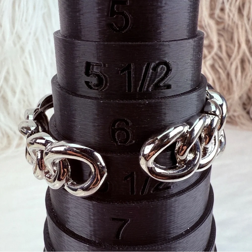 Beautiful Silvertone bling open cuff bracelet